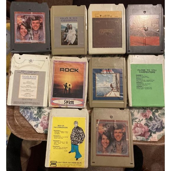 Lot Of 10 The carpenters 8 track (1 Tape Broken Yellow Best Of Carpenters)